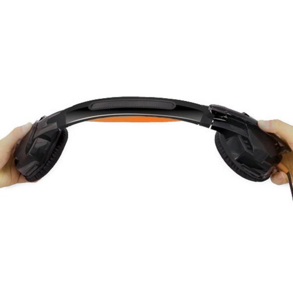 Навушники REAL-EL GDX-7700 SURROUND 7.1 black-orange - зображення 6