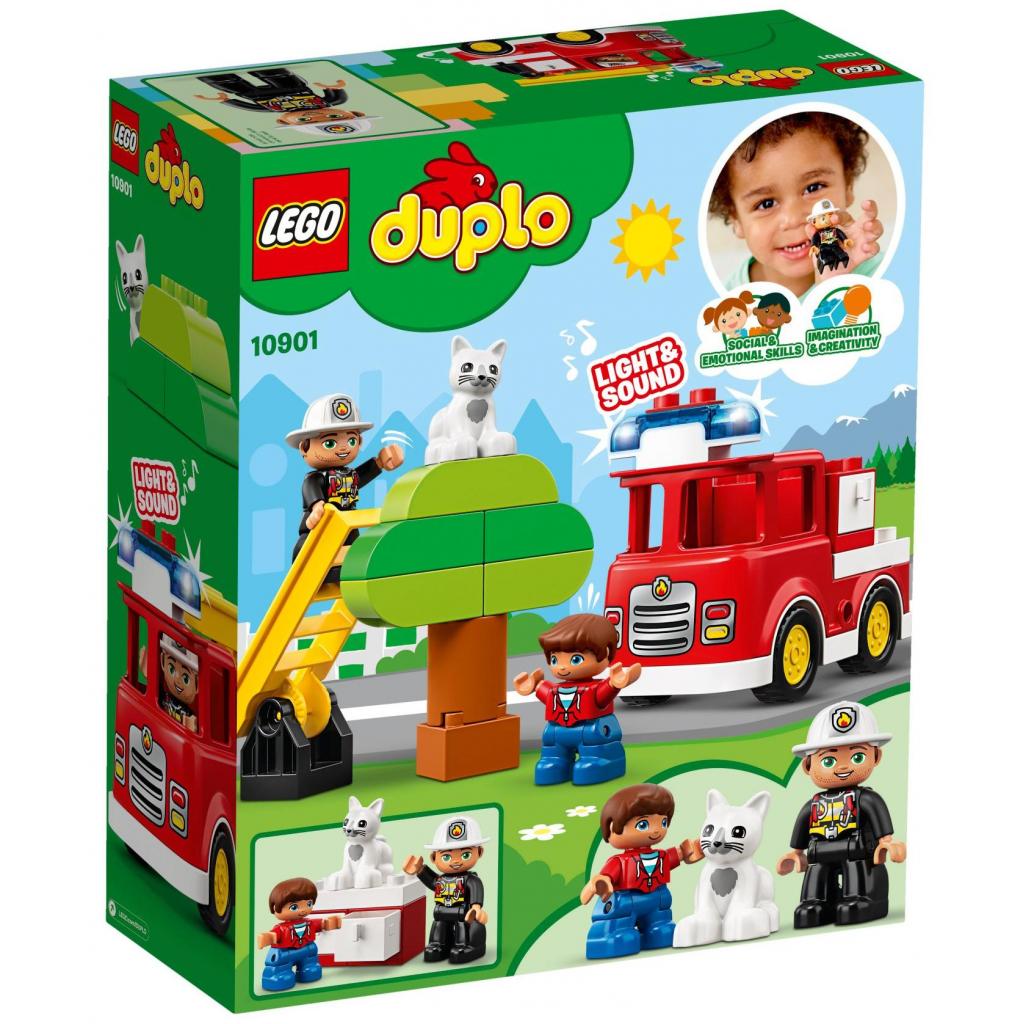 Конструктор LEGO DUPLO Пожежна машина 21 деталь (10901) - зображення 5