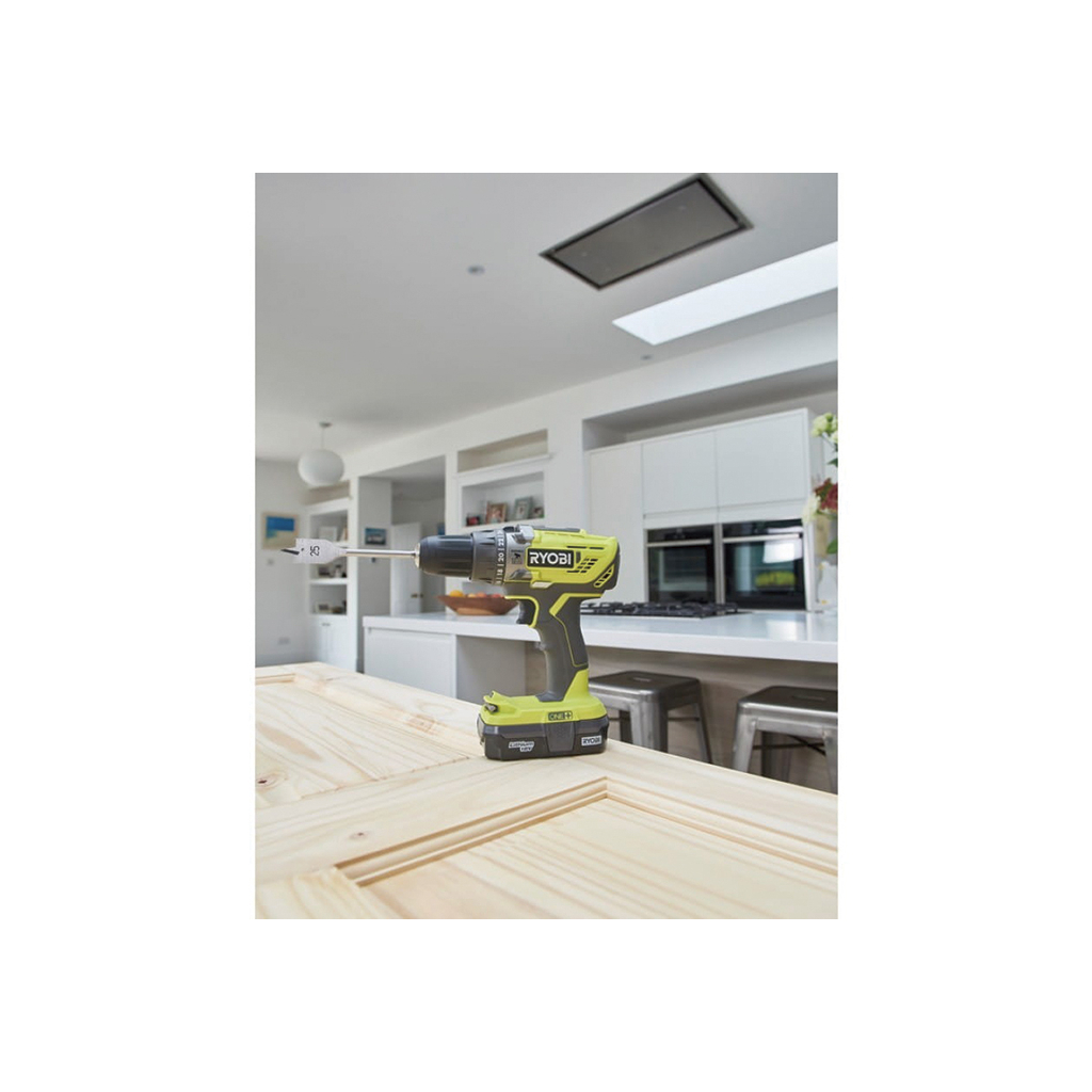 Шуруповерт Ryobi R18PD2-215G 18V, 2х1.5Ah, 40Нм, 400/1350об/хв (5133005302) - зображення 3