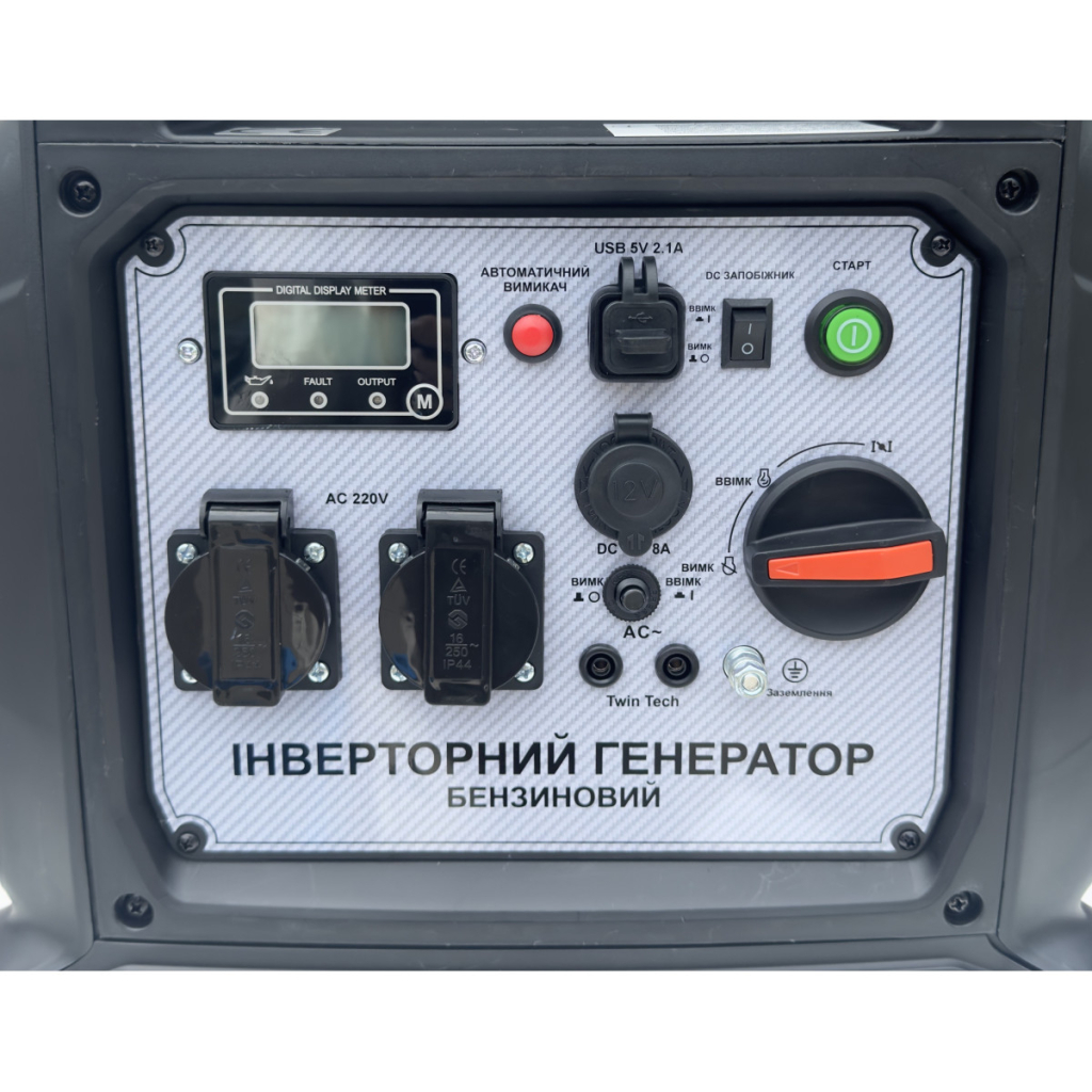 Генератор Forte інверторний FG5500iE 4kW, стартер ручний, електричний , 11л. (148251) - зображення 9