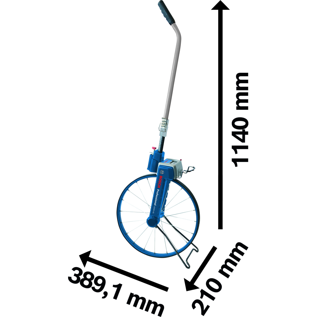 Рулетка Bosch Professional курвіметр GWM 40 D колеса (об'єм) 389.1мм (1.22 м) (0.601.074.100) - изображение 6
