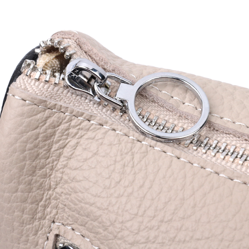 Сумка Vintage Жіноча з вишивкою на лицьовій стороні з натуральної шкіри Бежева (22625) - зображення 8