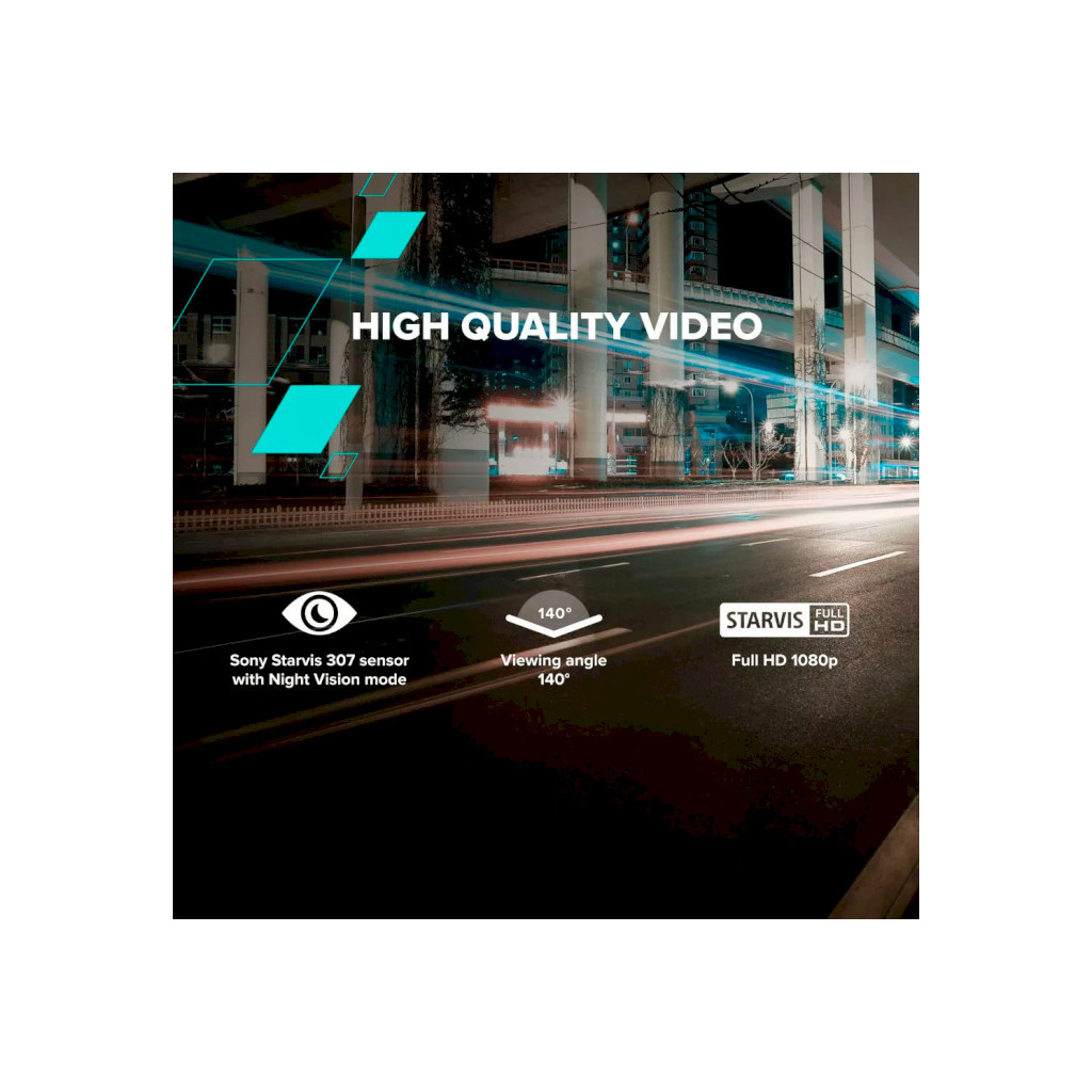 Відеореєстратор Canyon DVR10 FullHD 1080p Wi-Fi Black (CND-DVR10) - зображення 12