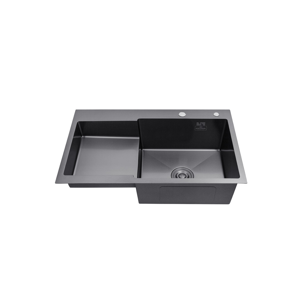Мийка кухонна Kroner Schwarze-7848RHM (CV030024) - зображення 2