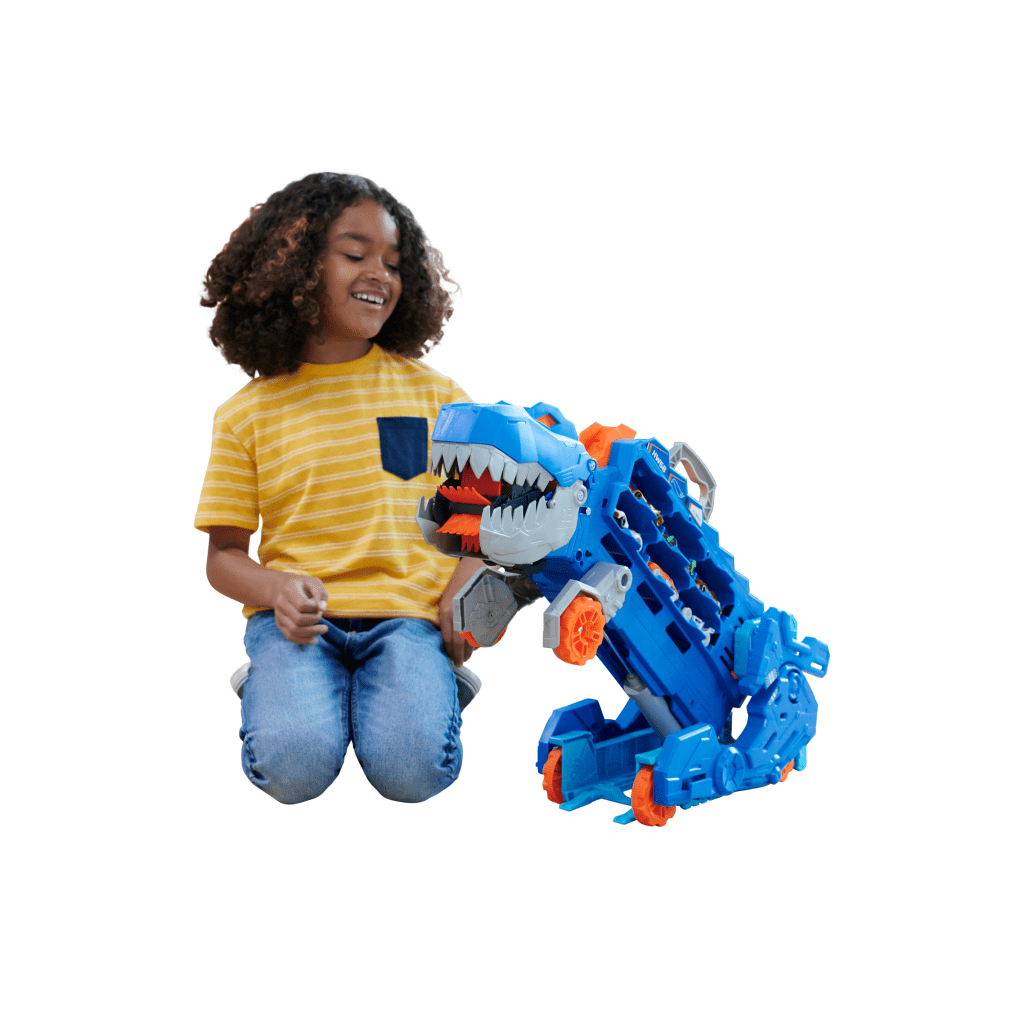 Автотрек Hot Wheels Мега-транспортер Неймовірний Ті-Рекс (HNG50) - зображення 5