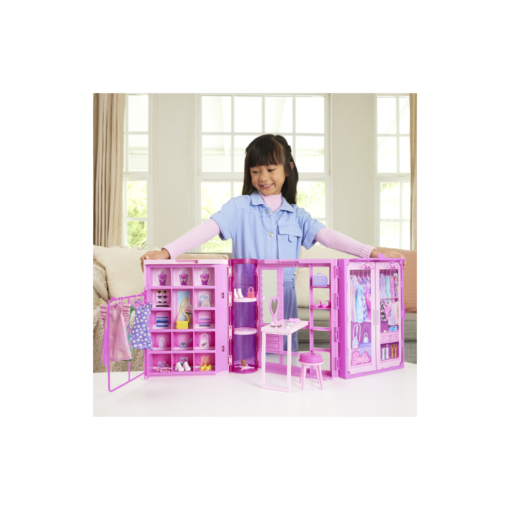 Лялька Barbie Стильна гардеробна з лялькою (HXD58) - зображення 6