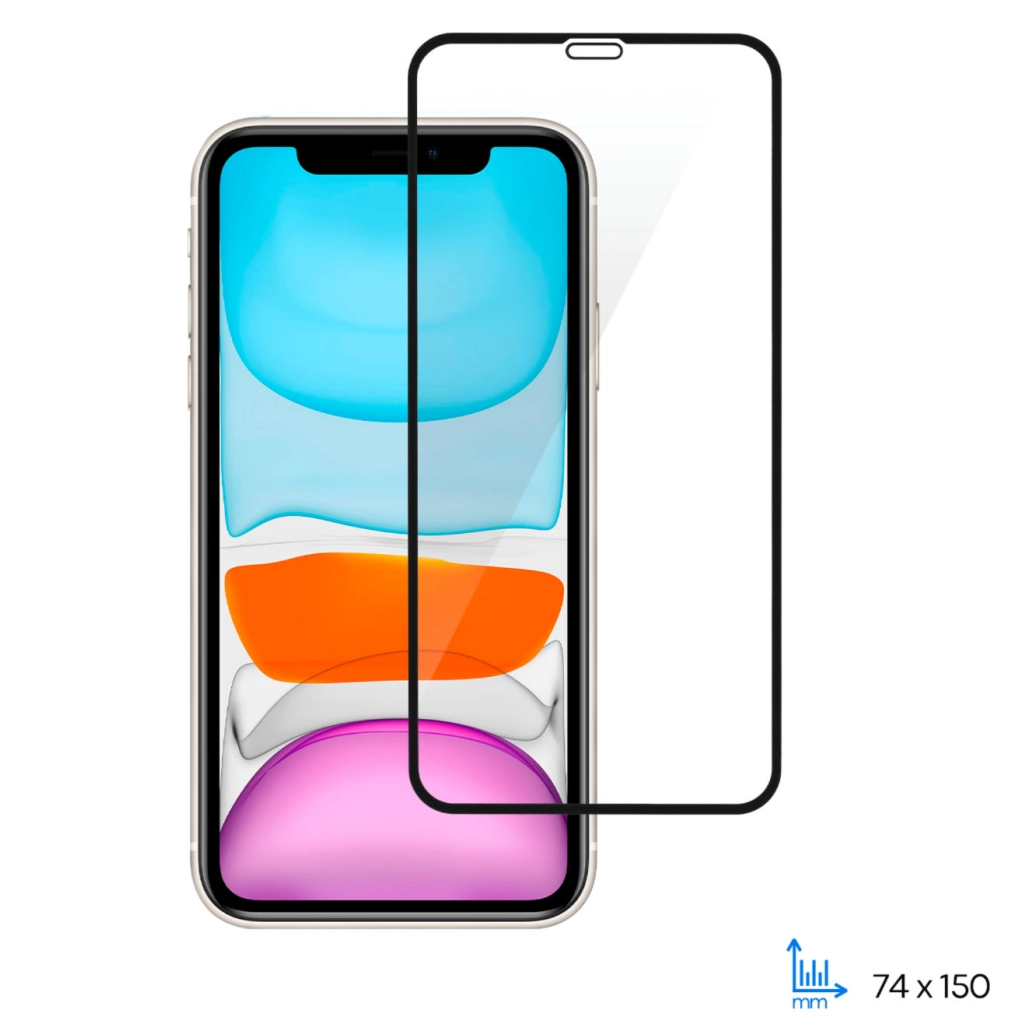 Скло захисне 2E Apple iPhone 11 2.5D FCFG black (2E-IP-11.-6.1-SMFCFG-BB) - зображення 1