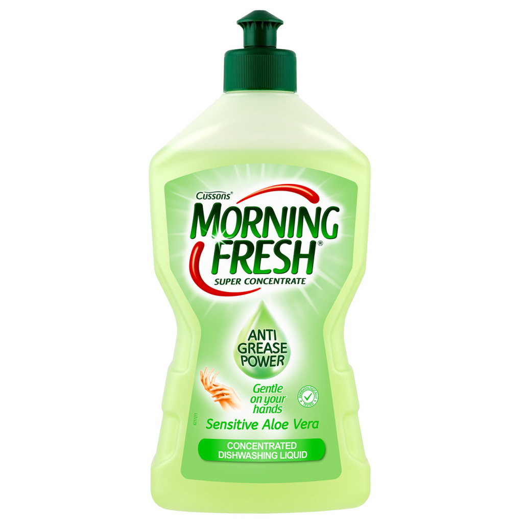 Засіб для ручного миття посуду Morning Fresh Sensitive Aloe Vera 450 мл (5900998022983/5000101509650) - зображення 1