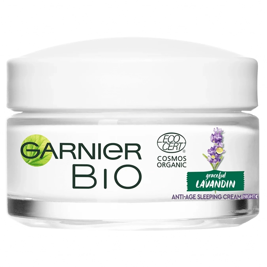 Крем для обличчя Garnier Bio Нічний антивіковий з екстрактом лавандину 50 мл (3600542325738) - зображення 2