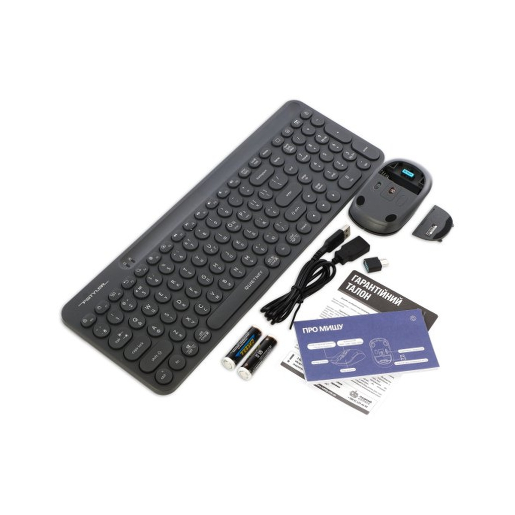 Комплект A4Tech FG3300 Air2 USB UA Grey (4711421997416) - зображення 8