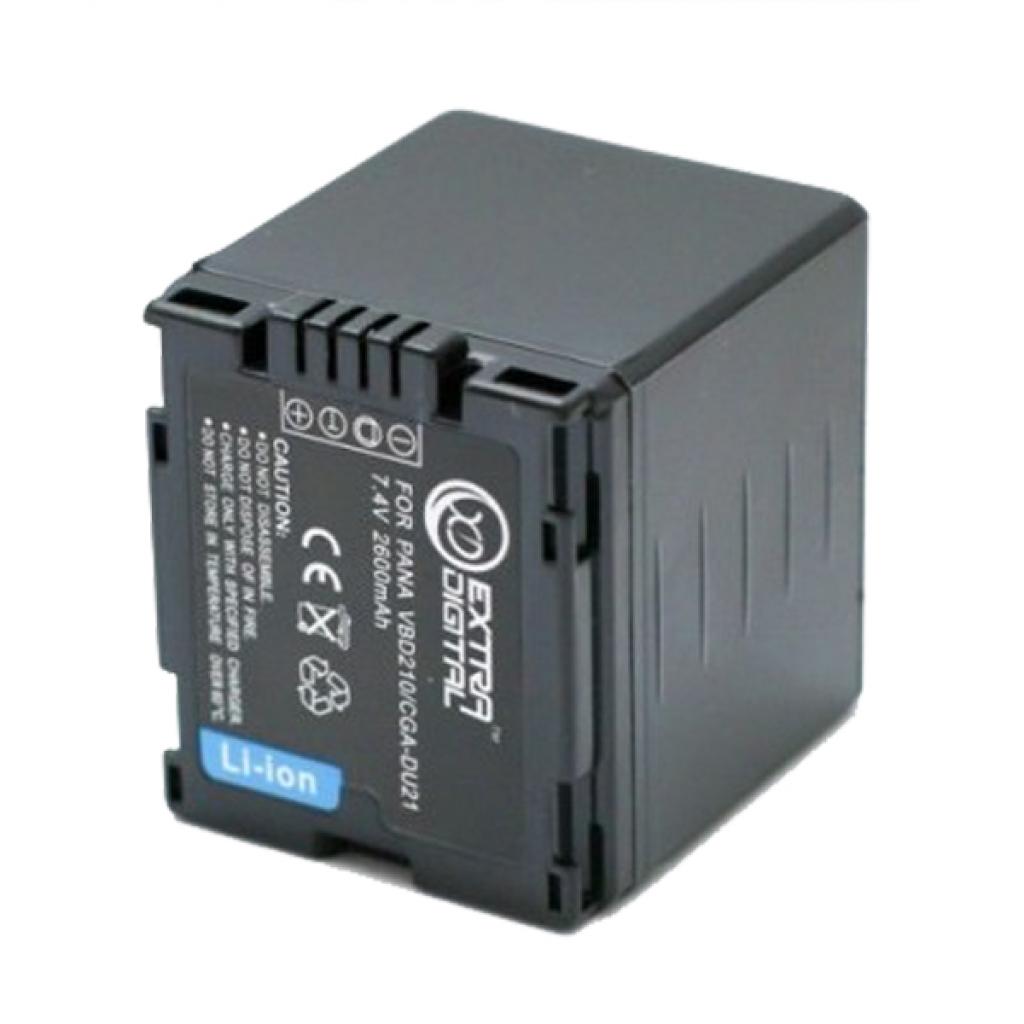 Акумулятор до фото/відео Extradigital Panasonic VBD210, CGA-DU21 (BDP2580) - изображение 2