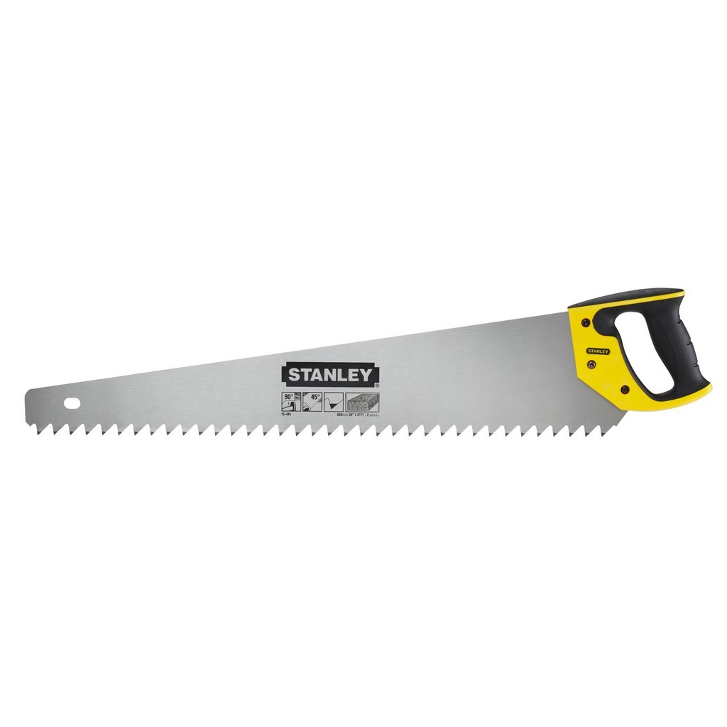 Ножівка Stanley із загартованим зубом по пінобетону, L=650мм, 1,2 tpi (1-15-441) - изображение 1