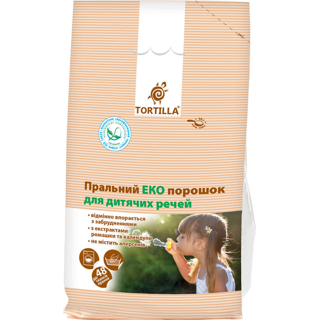 Пральний порошок Tortilla Еко для дитячих речей 2.4 кг (4823015913303) - зображення 1