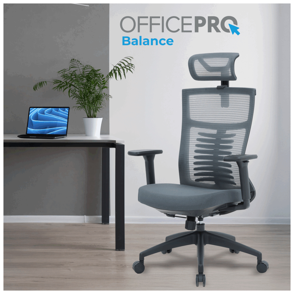Офісне крісло OfficePro Balance OC550-B-DG-DG (OC550-B-DG-DG) - зображення 3