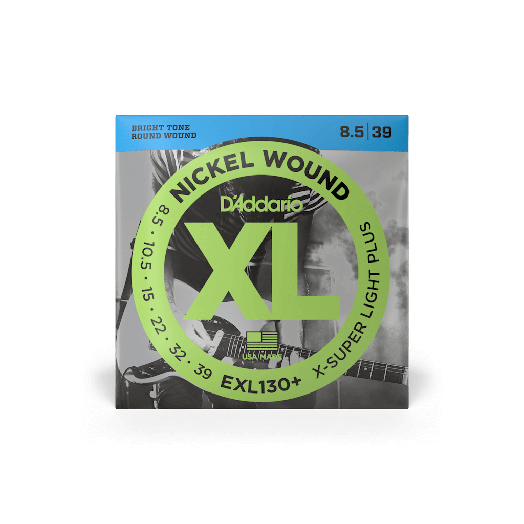 Струни для гітари D'Addario XL Nickel Wound Extra Super Light Plus (08.5-39) (EXL130+) - зображення 1