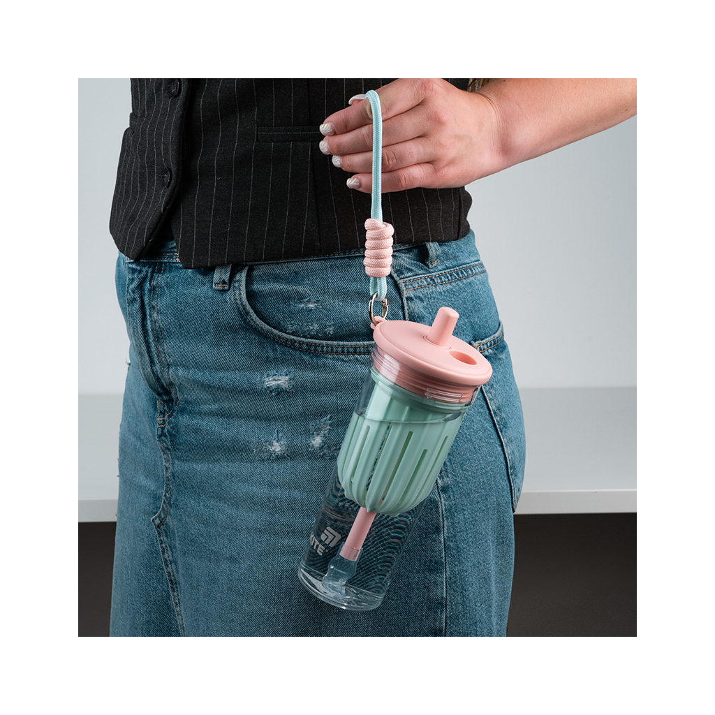 Пляшка для води Kite 650 мл, рожево-зелений (K25-1219-1) - зображення 9