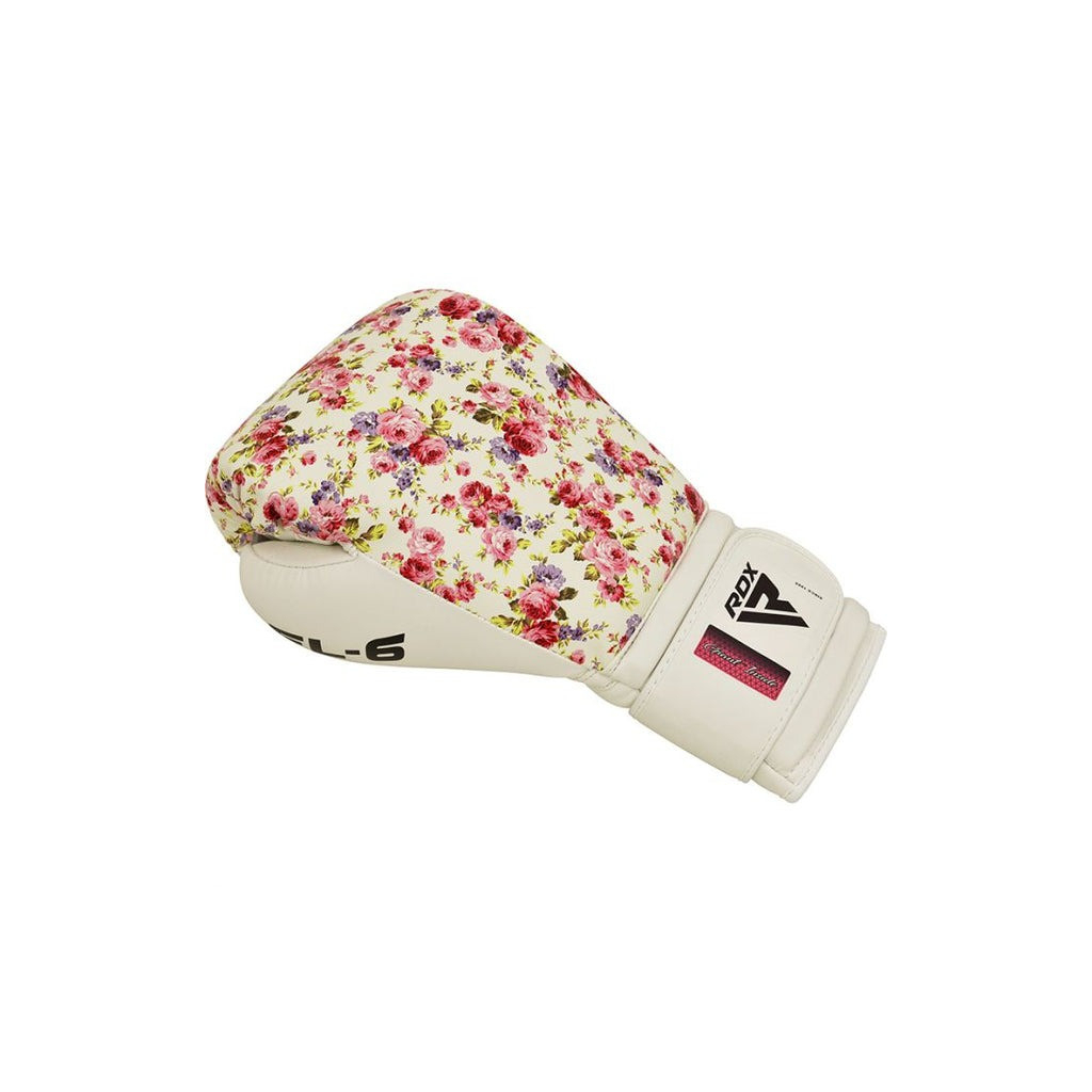 Боксерські рукавички RDX FL-6 White 8 унцій (BGR-FL6W-8oz) - зображення 4