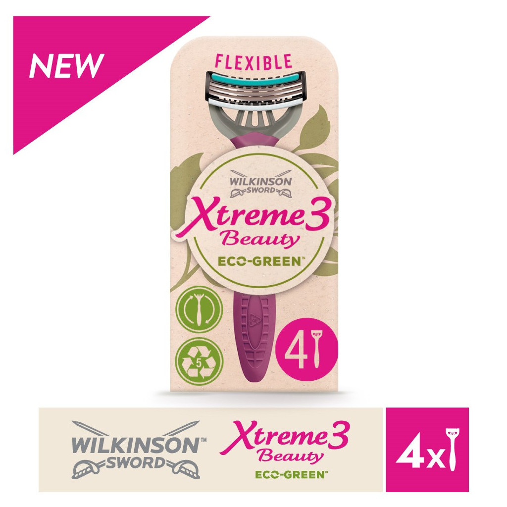 Бритва Wilkinson Sword Xtreme3 Beauty Eco Green 4 шт. (4027800173006) - зображення 3