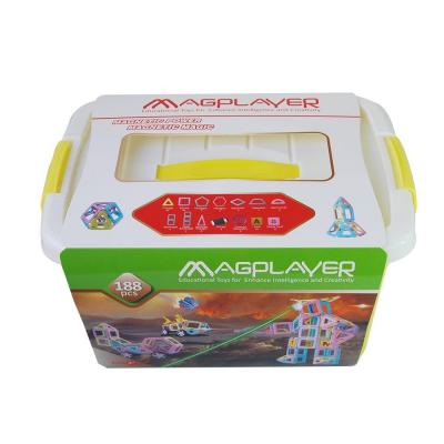 Конструктор Magplayer магнітний набір бокс 188 ел. (MPT2-188) - зображення 9