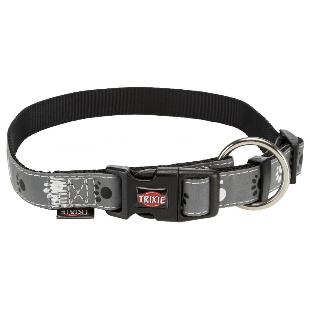 Нашийник для тварин Trixie Silver Reflect світловідбиваючий S-M: 30-45 см/15 мм сірий (4011905122229) - зображення 1