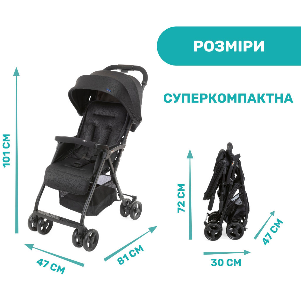 Коляска Chicco Ohlala 3 Чорна (79733.51) - зображення 9