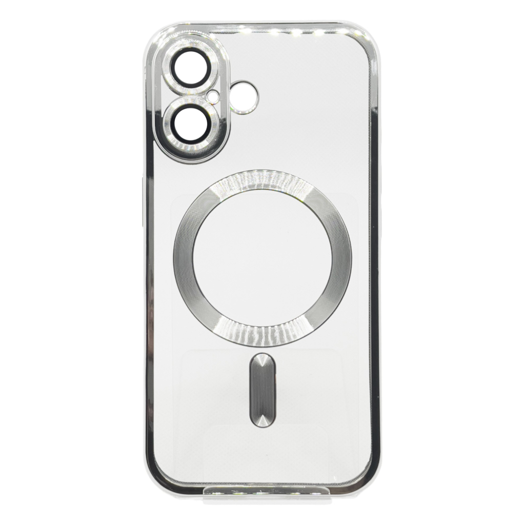 Чохол до мобільного телефона BeCover TPU Chrome Case (MagSafe) для Apple iPhone 16 Plus Silver (712078) - зображення 1