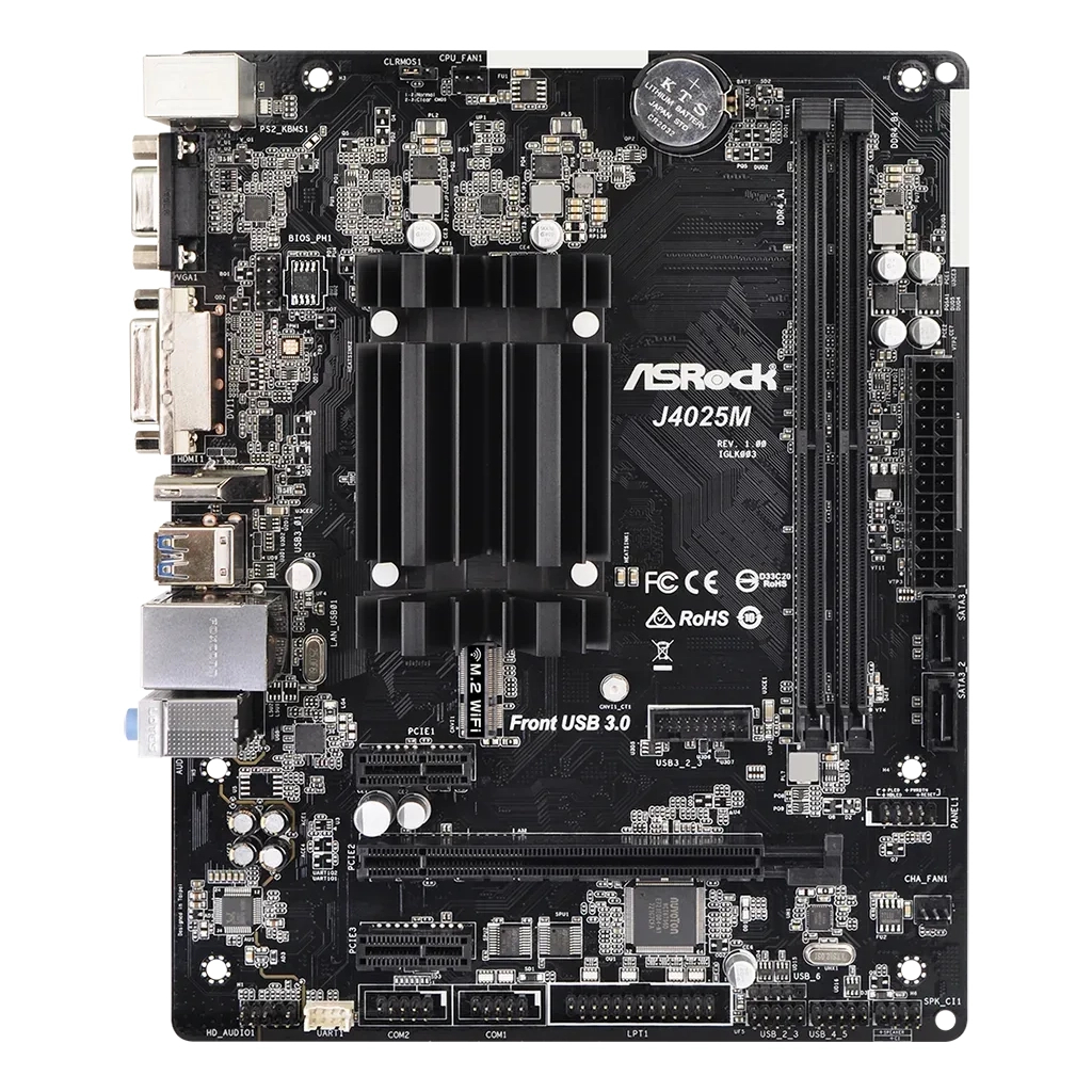 Материнська плата ASRock J4025M - зображення 1