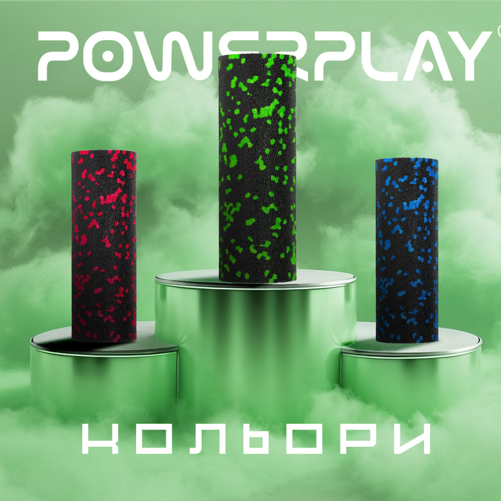 Масажний ролик PowerPlay PP-4346 Mini EPP Foam Roller 15x5,3см Чорно/Зелений (PP_4346_Green_(15*5)) - зображення 10