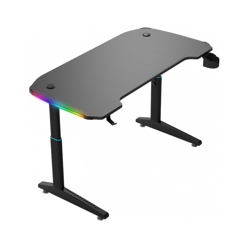 Комп'ютерний стіл GT Racer T-1221 Black (T-1221 (120x60x71-79) Black) - зображення 1