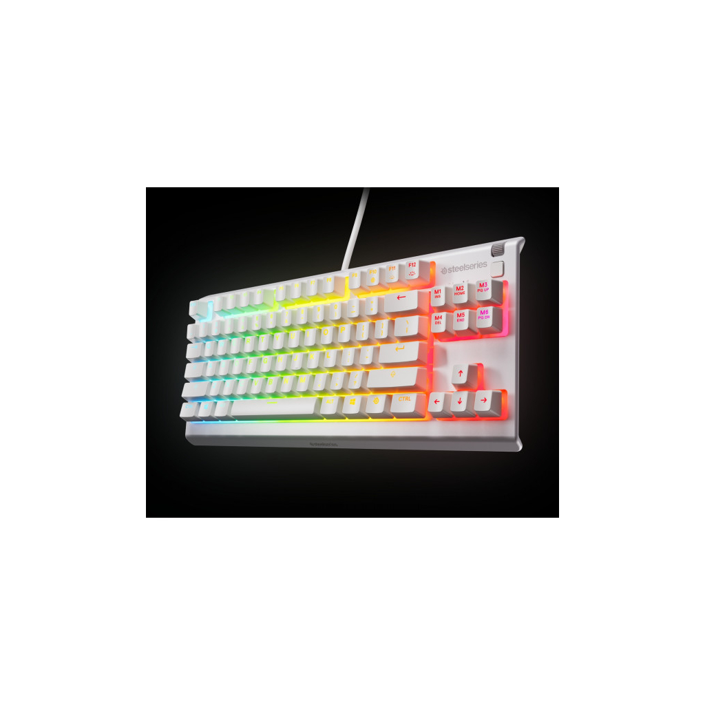 Клавіатура SteelSeries Apex 3 TKL USB UA White (64819) - зображення 5