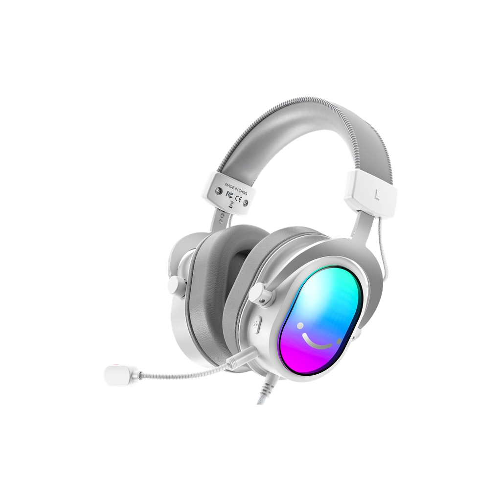 Навушники Fifine H16 7.1 RGB White (H16W) - зображення 1