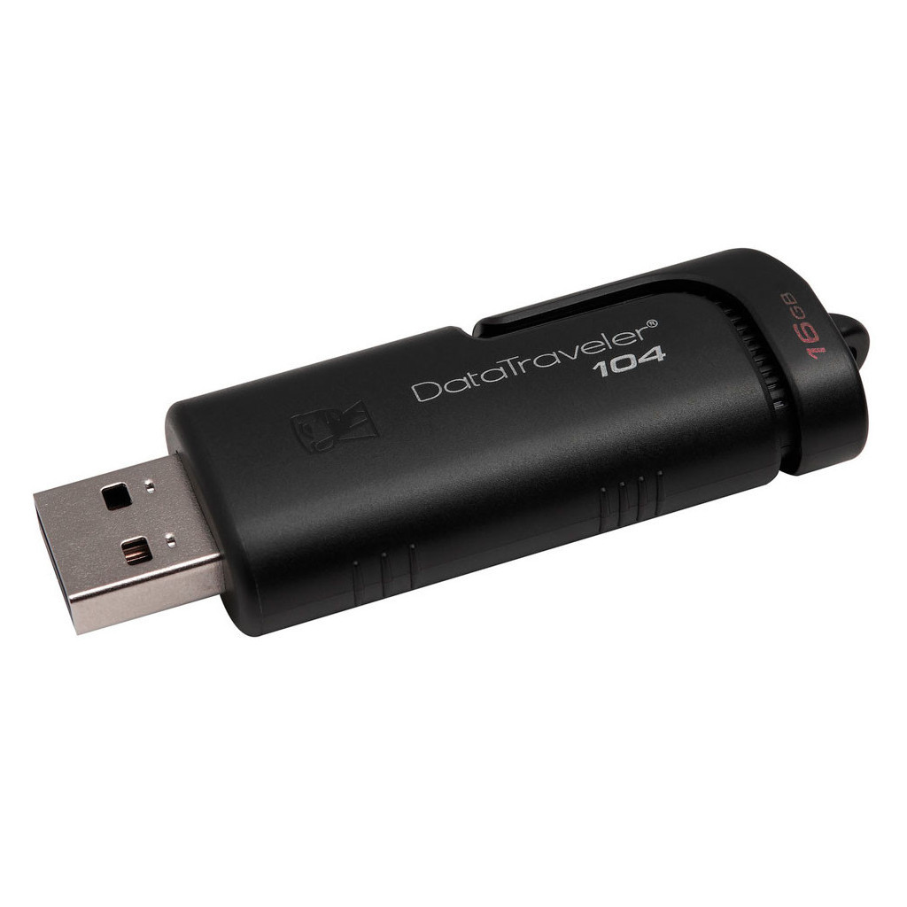 USB флеш накопичувач Kingston 16GB DataTraveller 104 Black USB 2.0 (DT104/16GB) - зображення 5