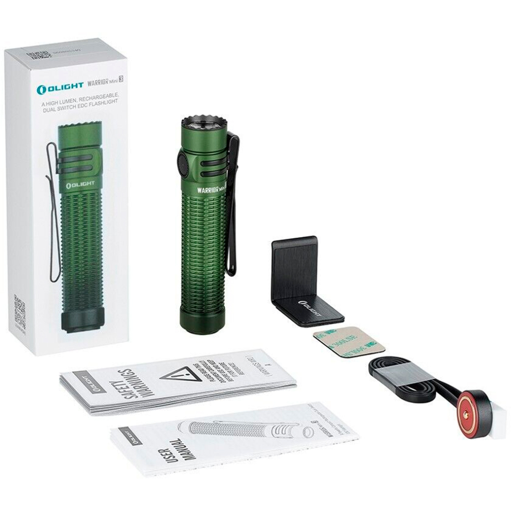 Ліхтар Olight Warrior Mini 3 Forest Gradient (0.0000.0758) - зображення 9