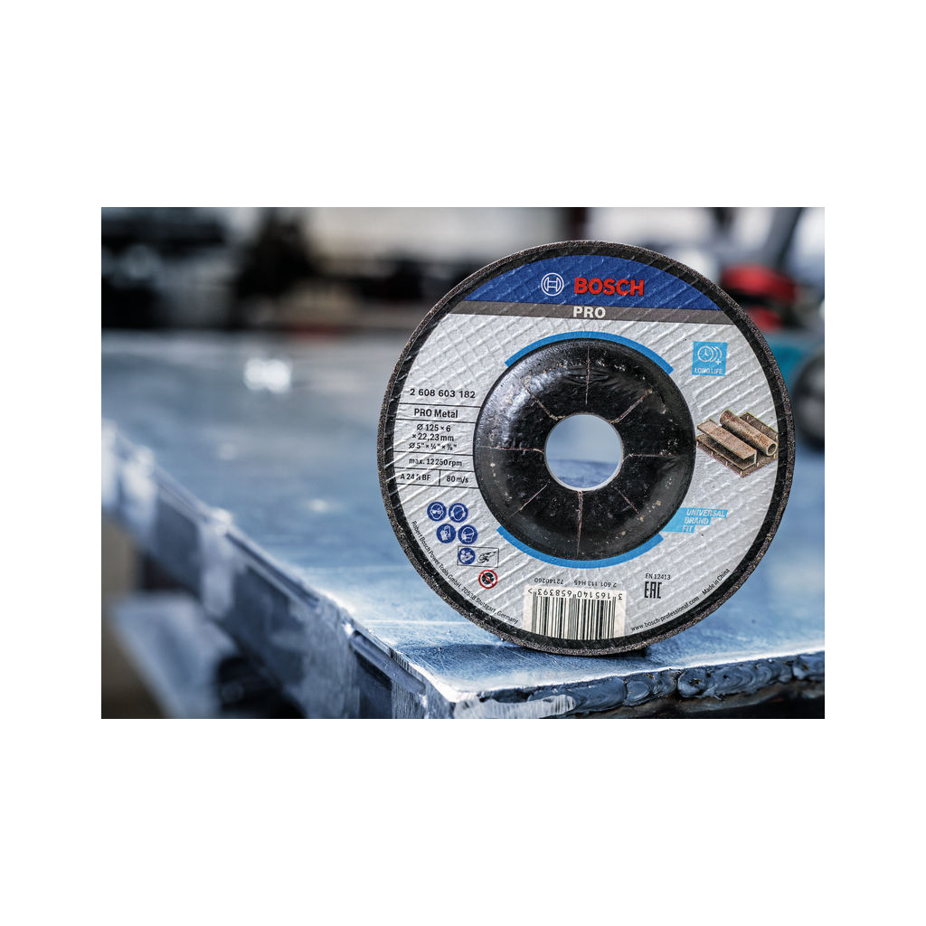 Круг зачистний Bosch по металу 125х22, 2мм (2.608.600.223) - зображення 2