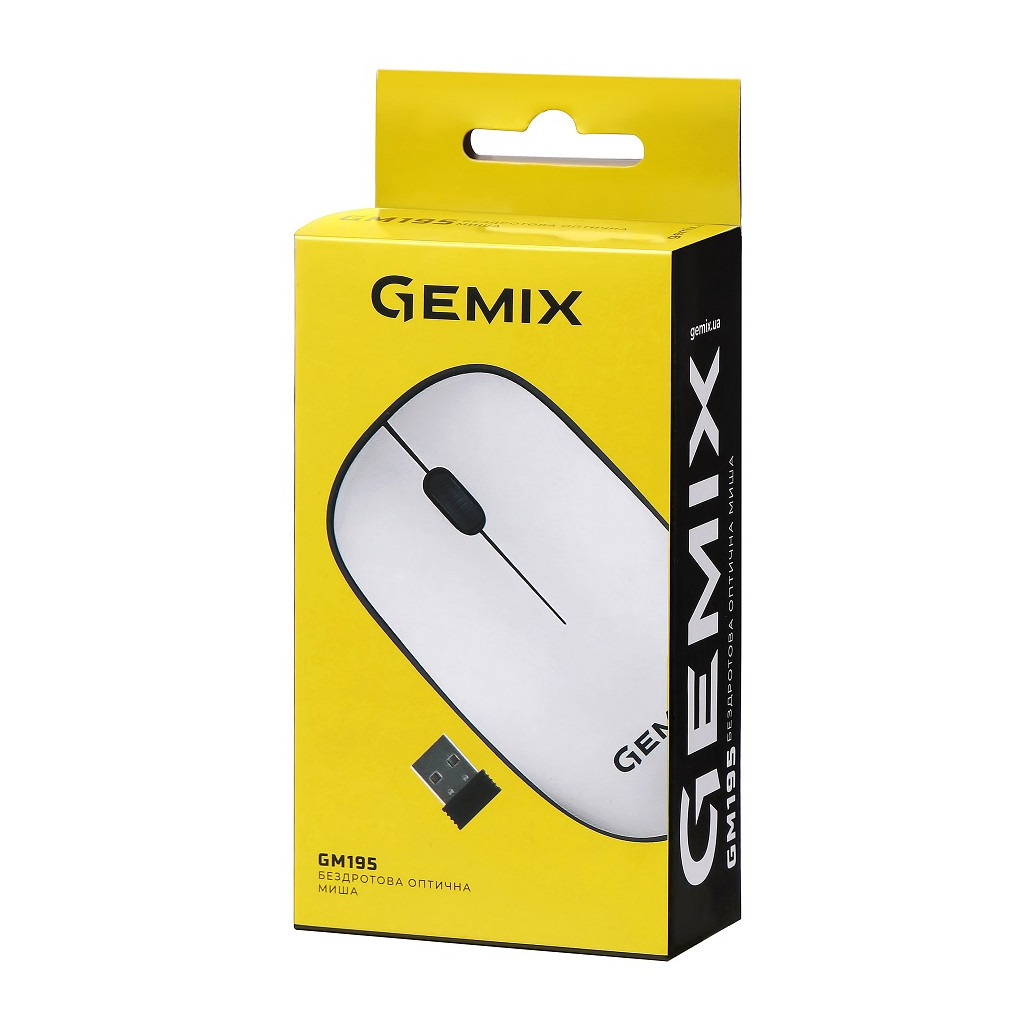 Мишка Gemix GM195 Wireless White (GM195Wh) - зображення 6