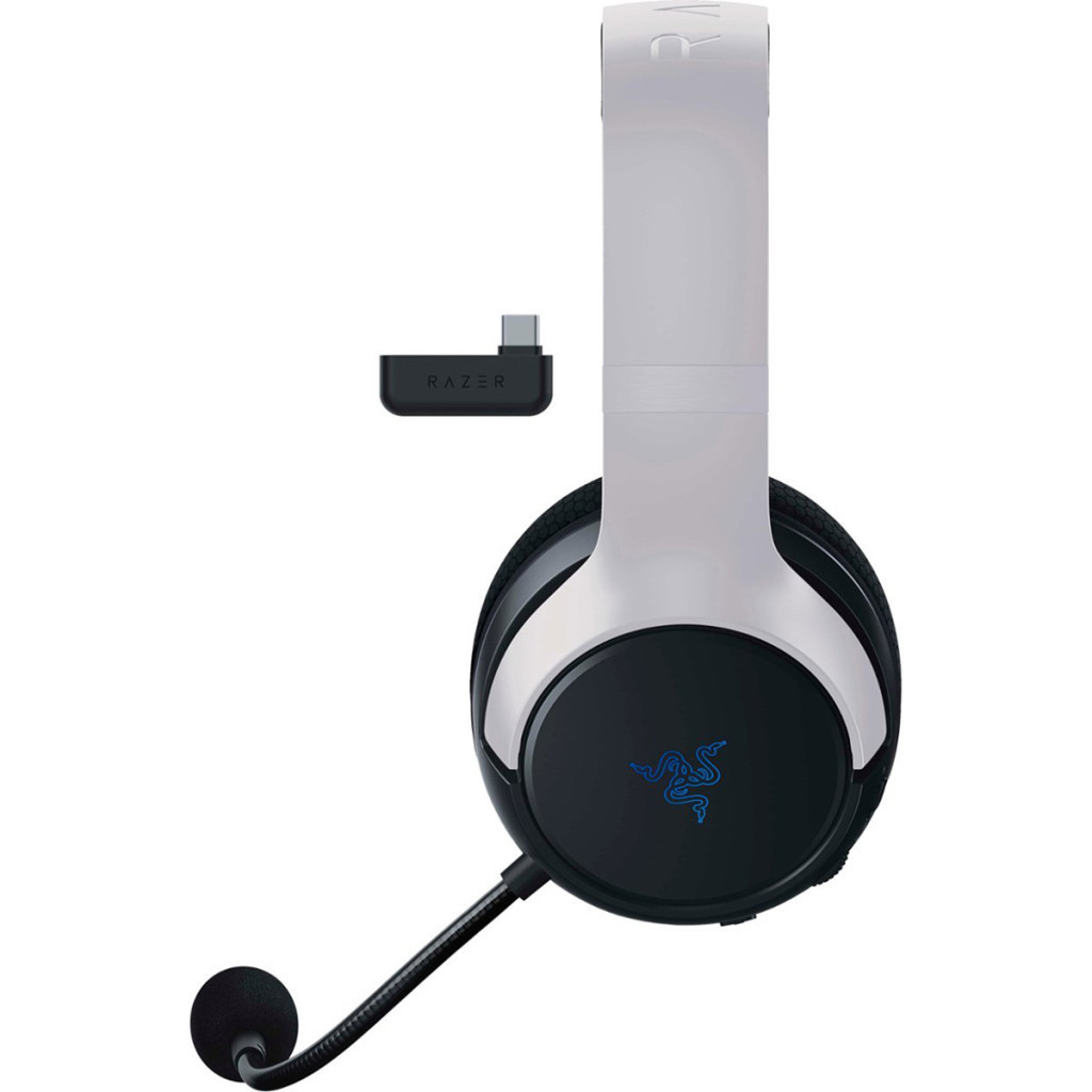 Навушники Razer Kaira Hyperspeed for PS5 Bluetooth White/Black (RZ04-03980200-R3G1) - зображення 3