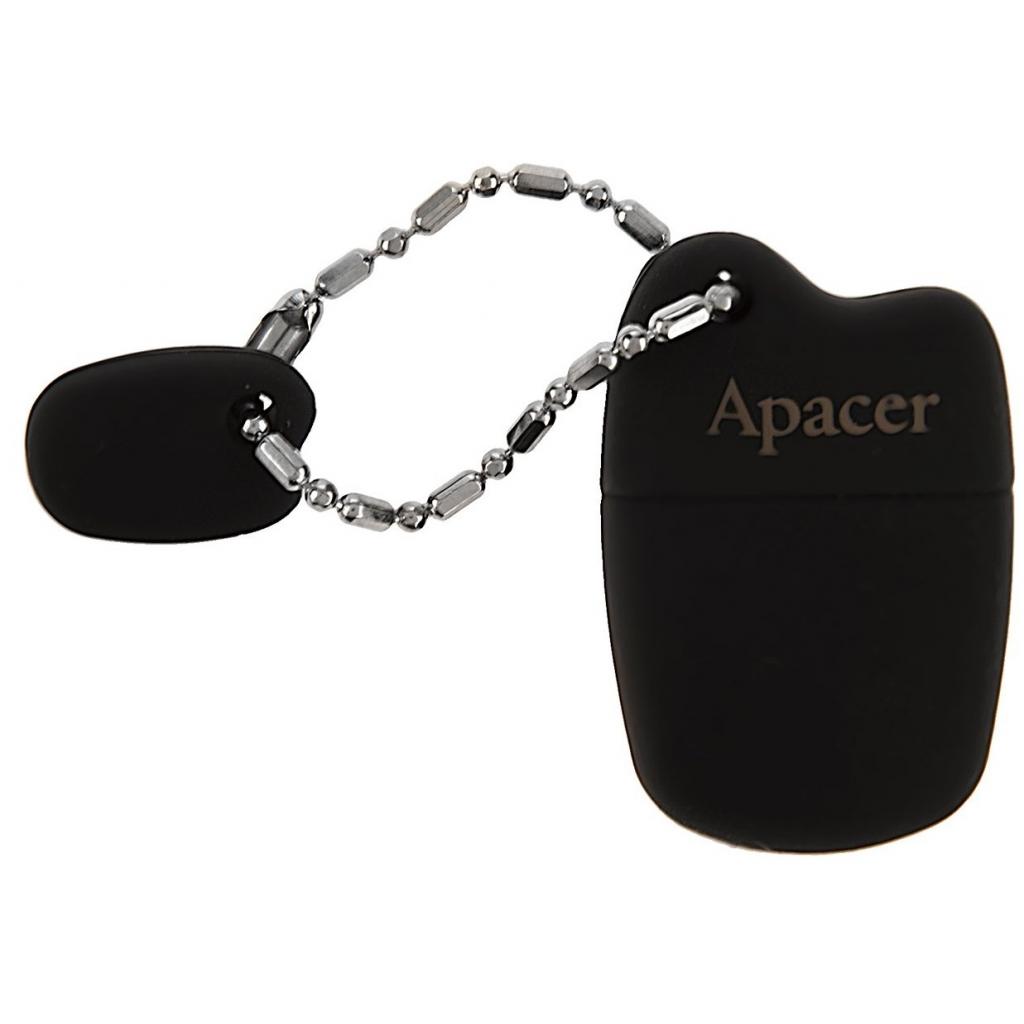 USB флеш накопичувач Apacer 16GB AH118 Black USB 2.0 (AP16GAH118B-1) - зображення 2