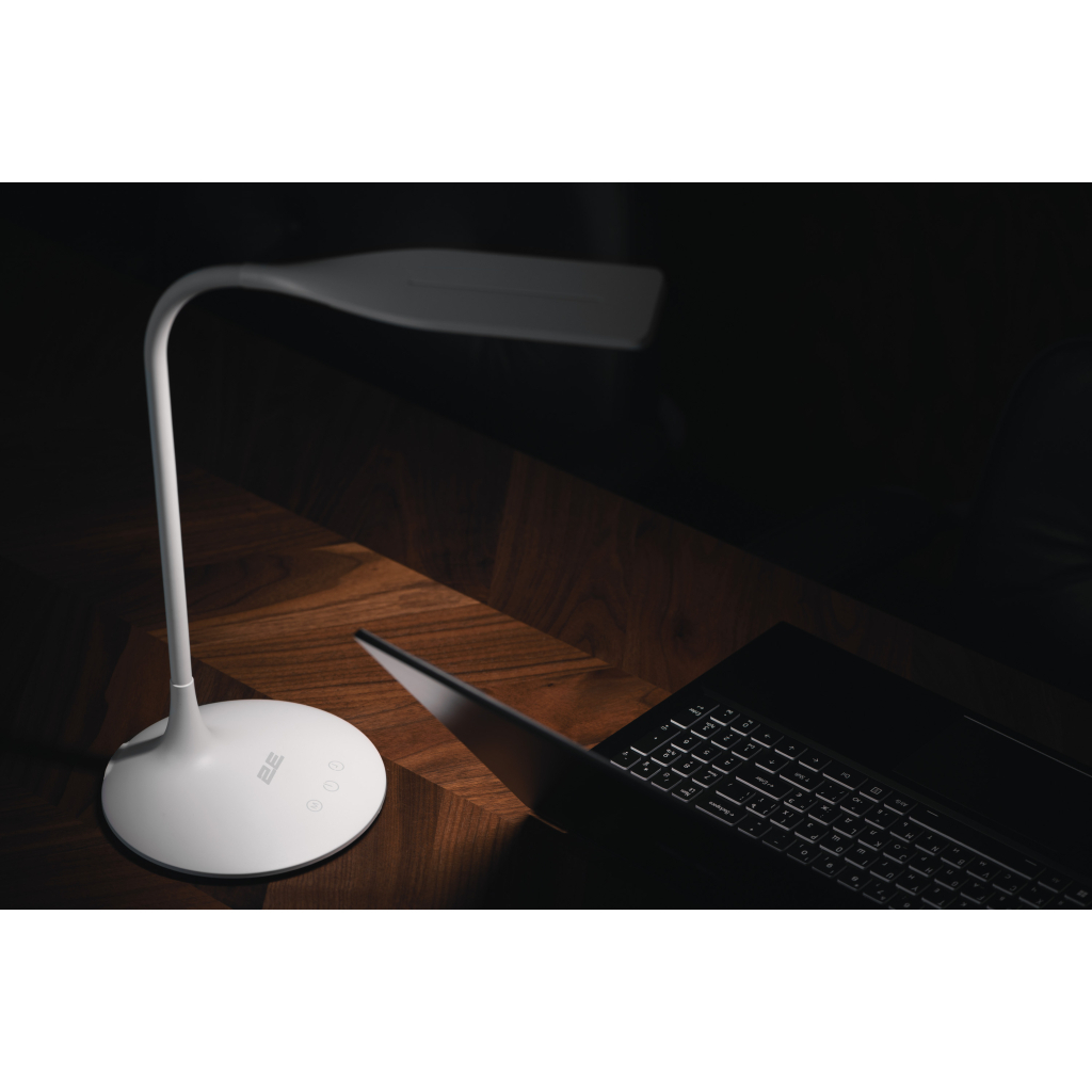 Настільна лампа 2E 7Вт 3000K 4000K 5700K 2200мАг USB-A без БЖ білий (2E-DL2240) - зображення 12