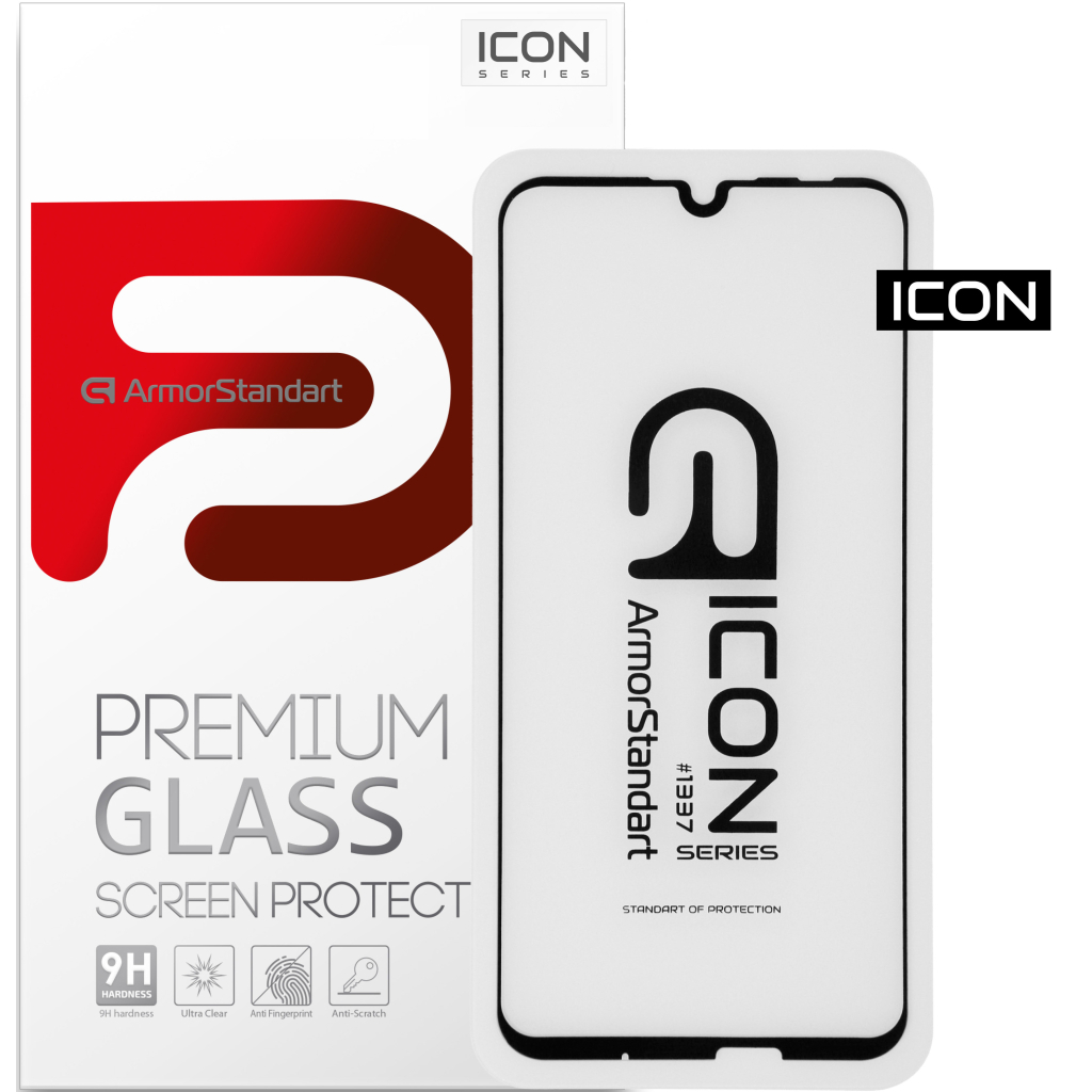 Скло захисне Armorstandart Icon Huawei P Smart 2019 Black (ARM55984-GIC-BK) - зображення 1