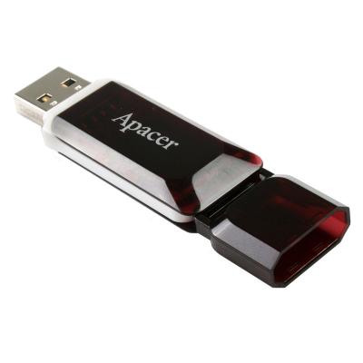 USB флеш накопичувач Apacer Handy Steno AH321 black-red (AP8GAH321R-1) - зображення 4
