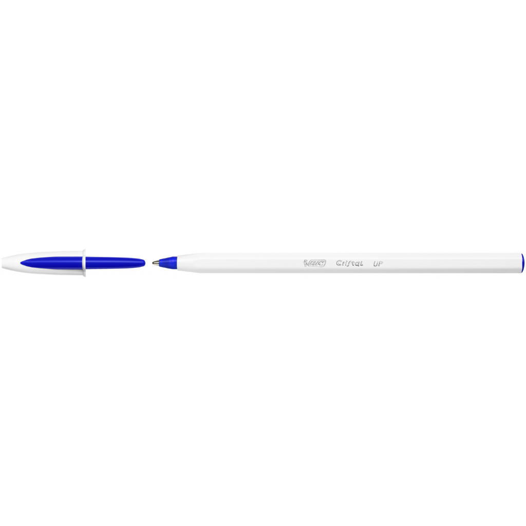 Ручка кулькова Bic Cristal Up з білим шестигранним корпусом Синя (bc949879) - зображення 1