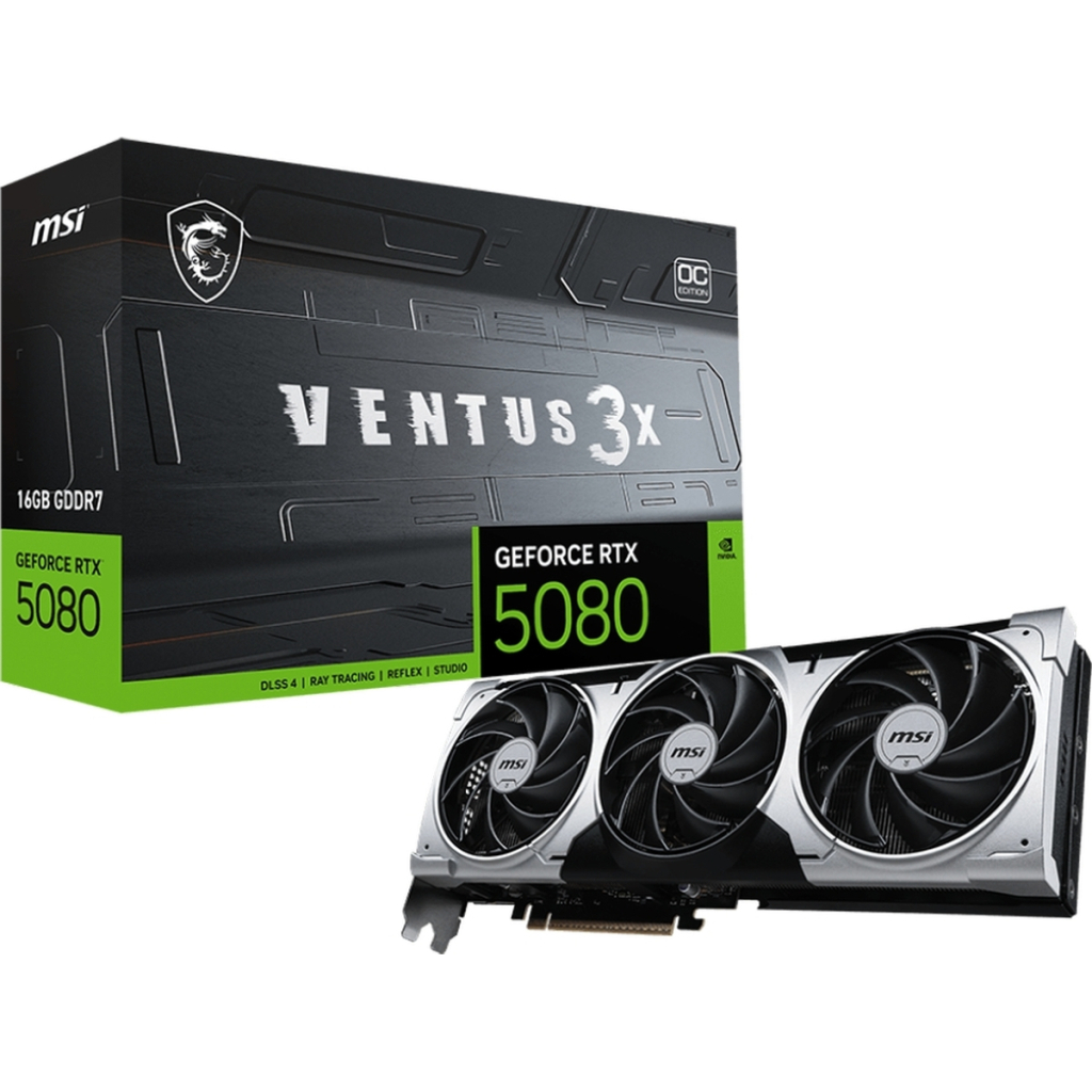 Відеокарта MSI GeForce RTX5080 16GB VENTUS 3X OC PLUS (RTX 5080 16G VENTUS 3X OC PLUS) - зображення 7
