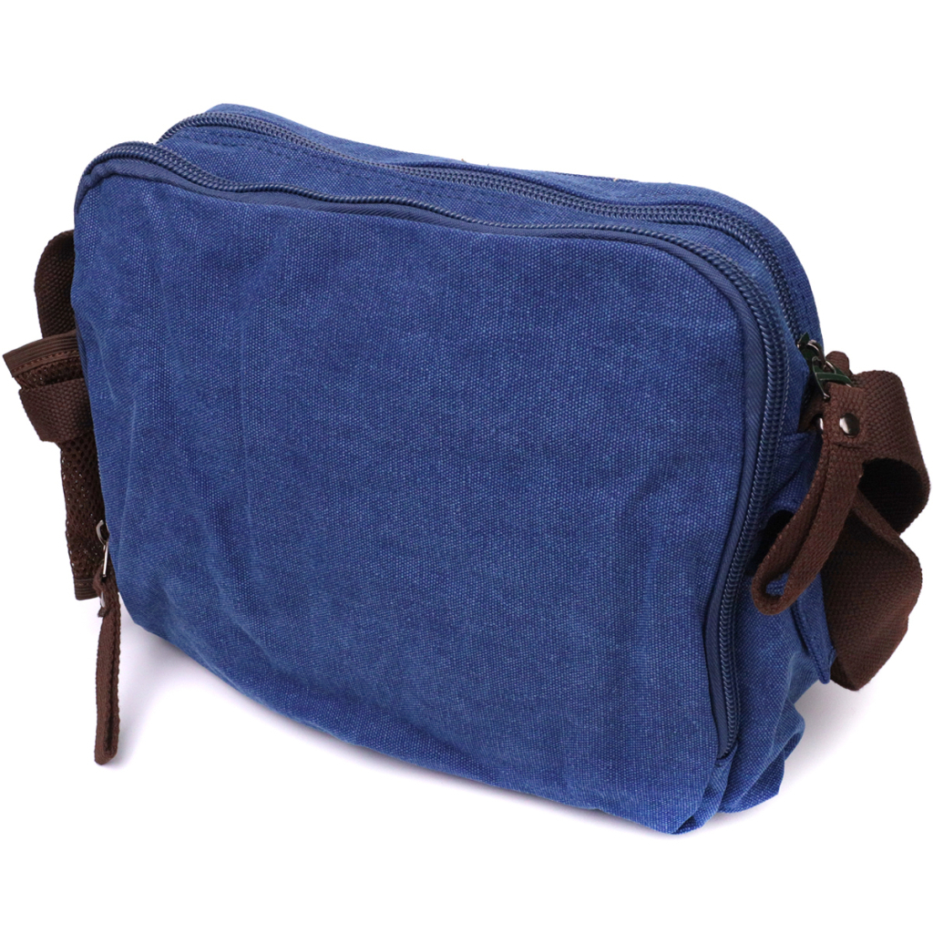 Сумка Vintage Месенджер з текстилю Синя (22207) - зображення 2