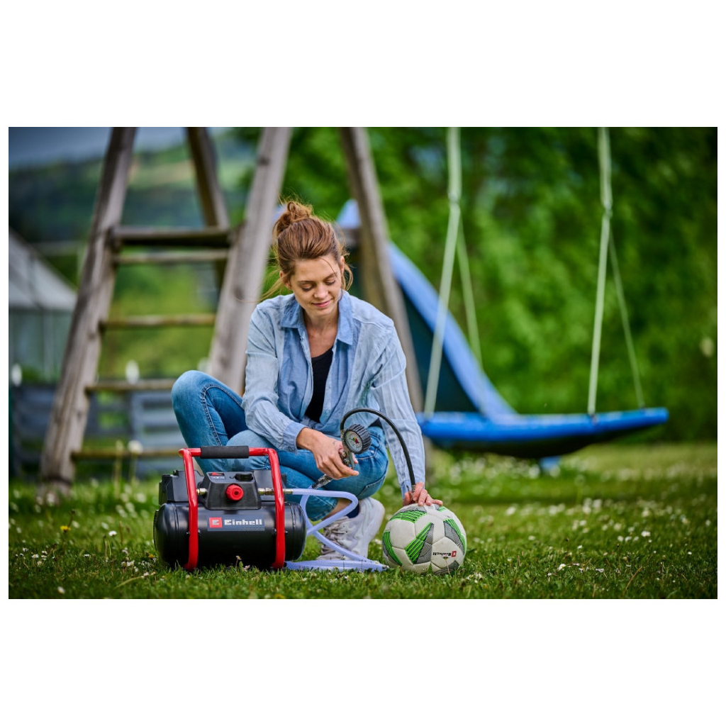 Компресор Einhell TE-AC 36/150, акумуляторний 18В PXC, 8бар, 150л/хв, 6л (без АКБ та ЗП) (4020415) - зображення 5