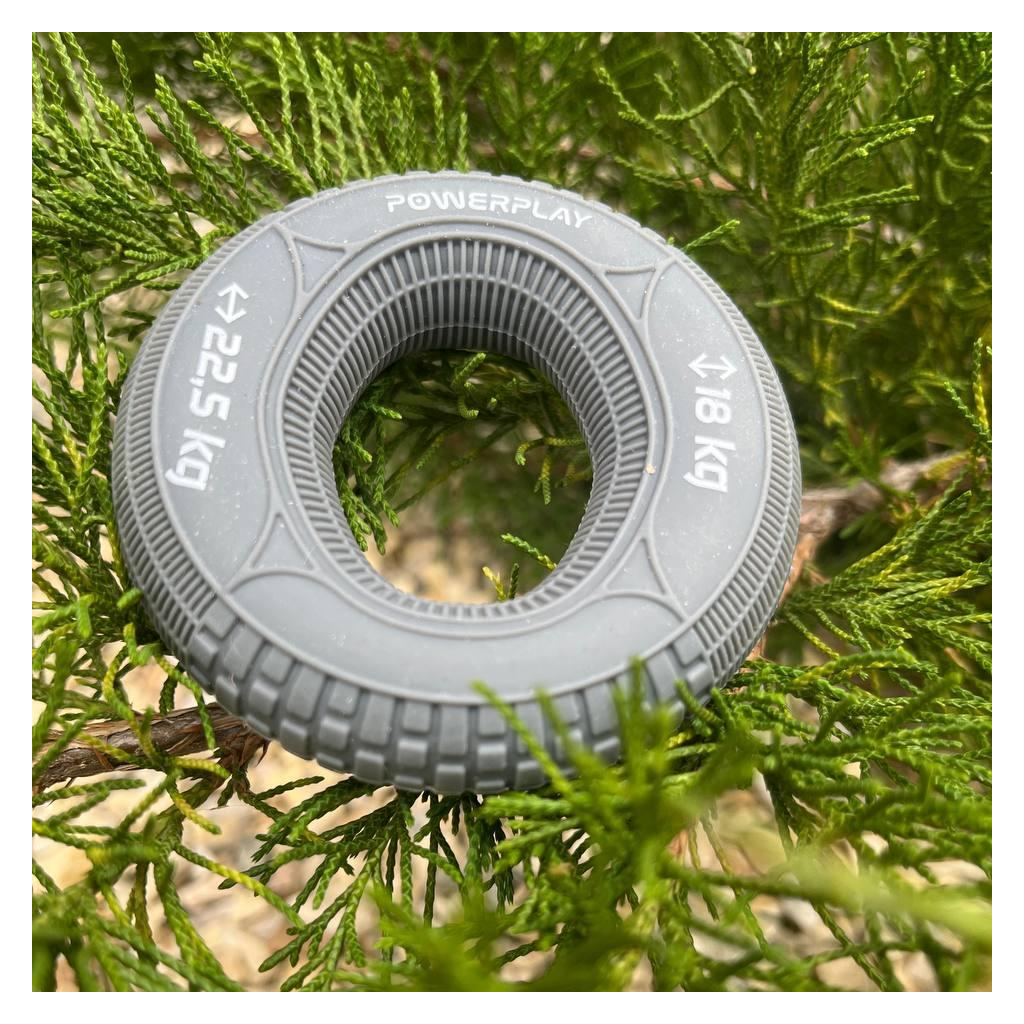 Еспандер PowerPlay PP-4330 Hand Grip Loops Medium 18-22,5 кг Сірий (PP_4330_Grey_(18-22.5kg)) - зображення 8