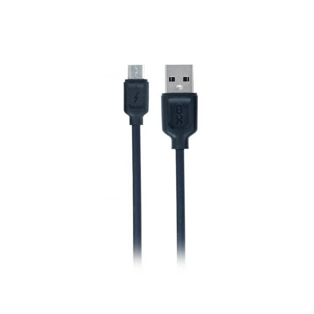 Дата кабель USB 2.0 AM to Micro 5P 1.0m 2.1A black XO (NB36-M-1-BK) - зображення 1