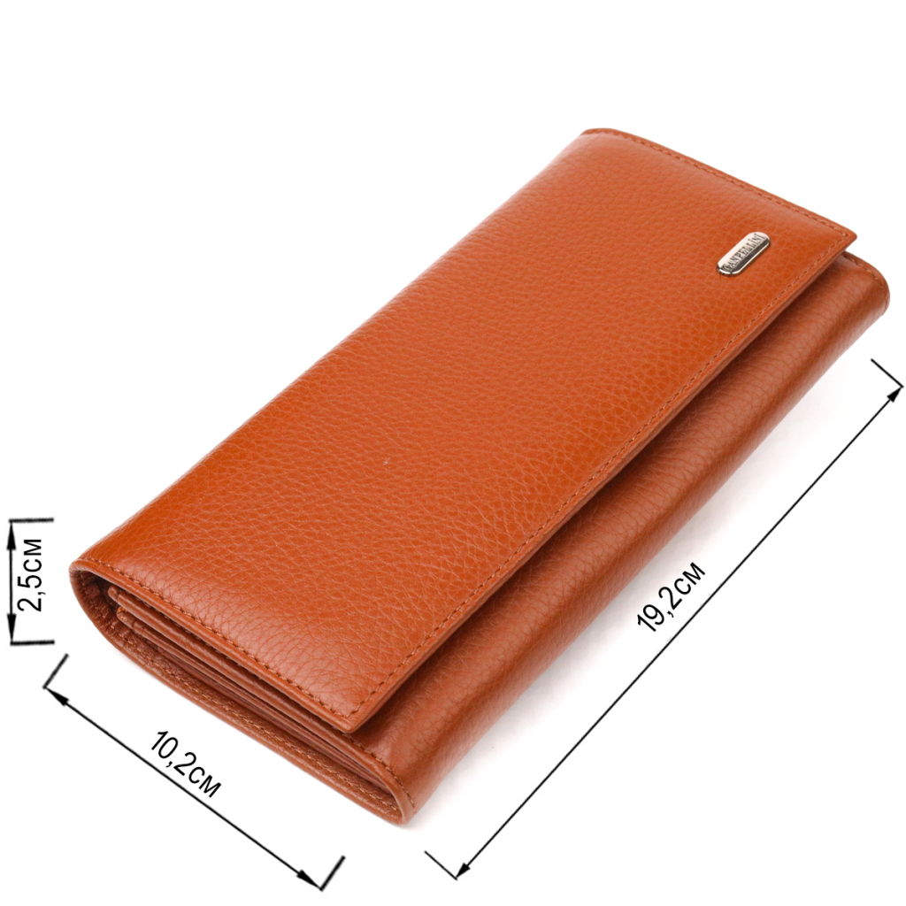 Портмоне Canpellini З натуральної шкіри Світло-коричневе (21524) - зображення 3