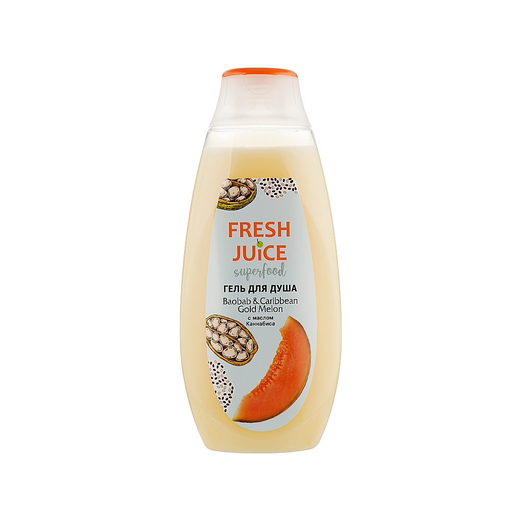 Гель для душу Fresh Juice Superfood Baobab & Caribbean Gold Melon 400 мл (4823015942266) - зображення 1