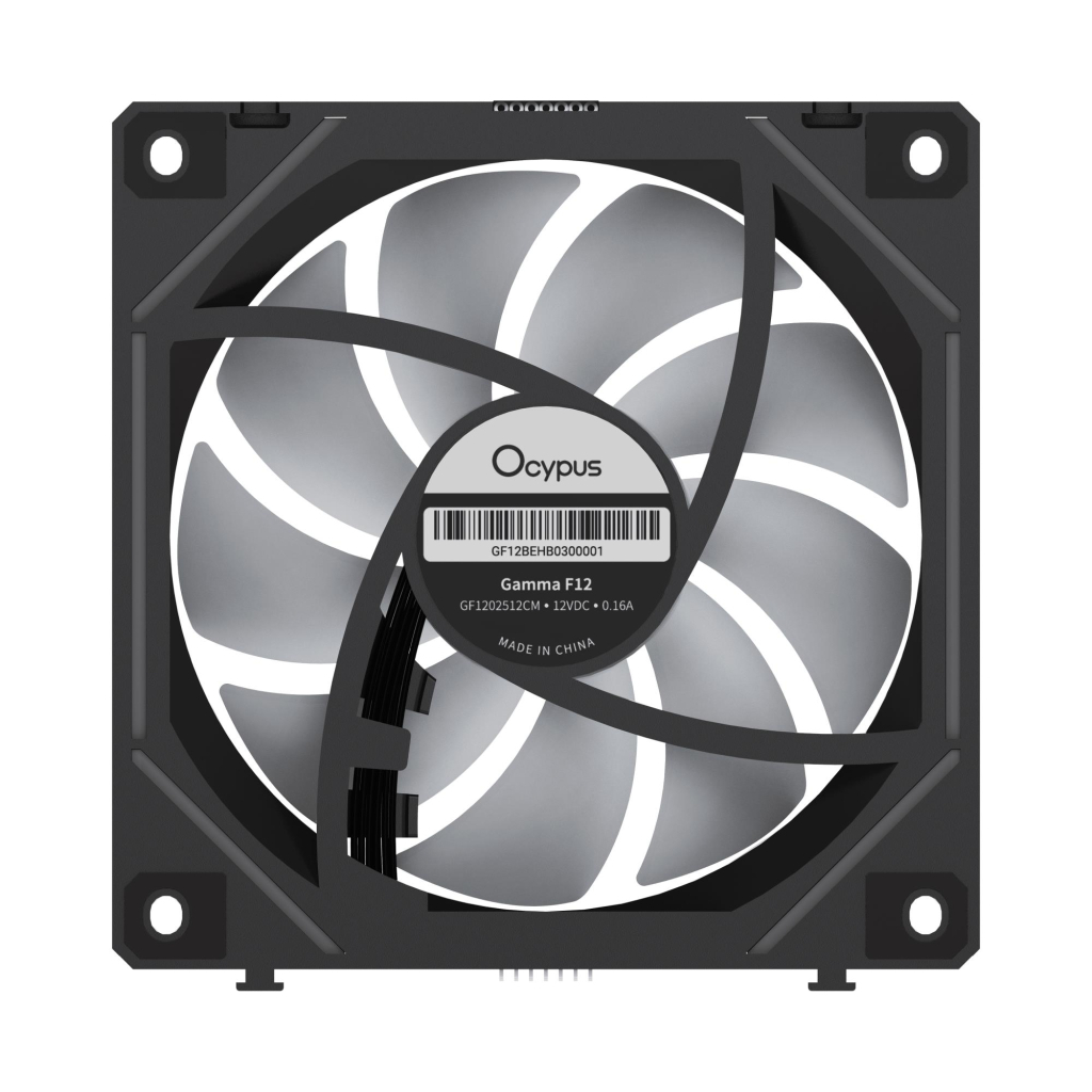 Кулер до корпусу OCYPUS GAMMA F12 UNI BK ARG (GAMMA-F12-BK3AM01U-GL) - зображення 5