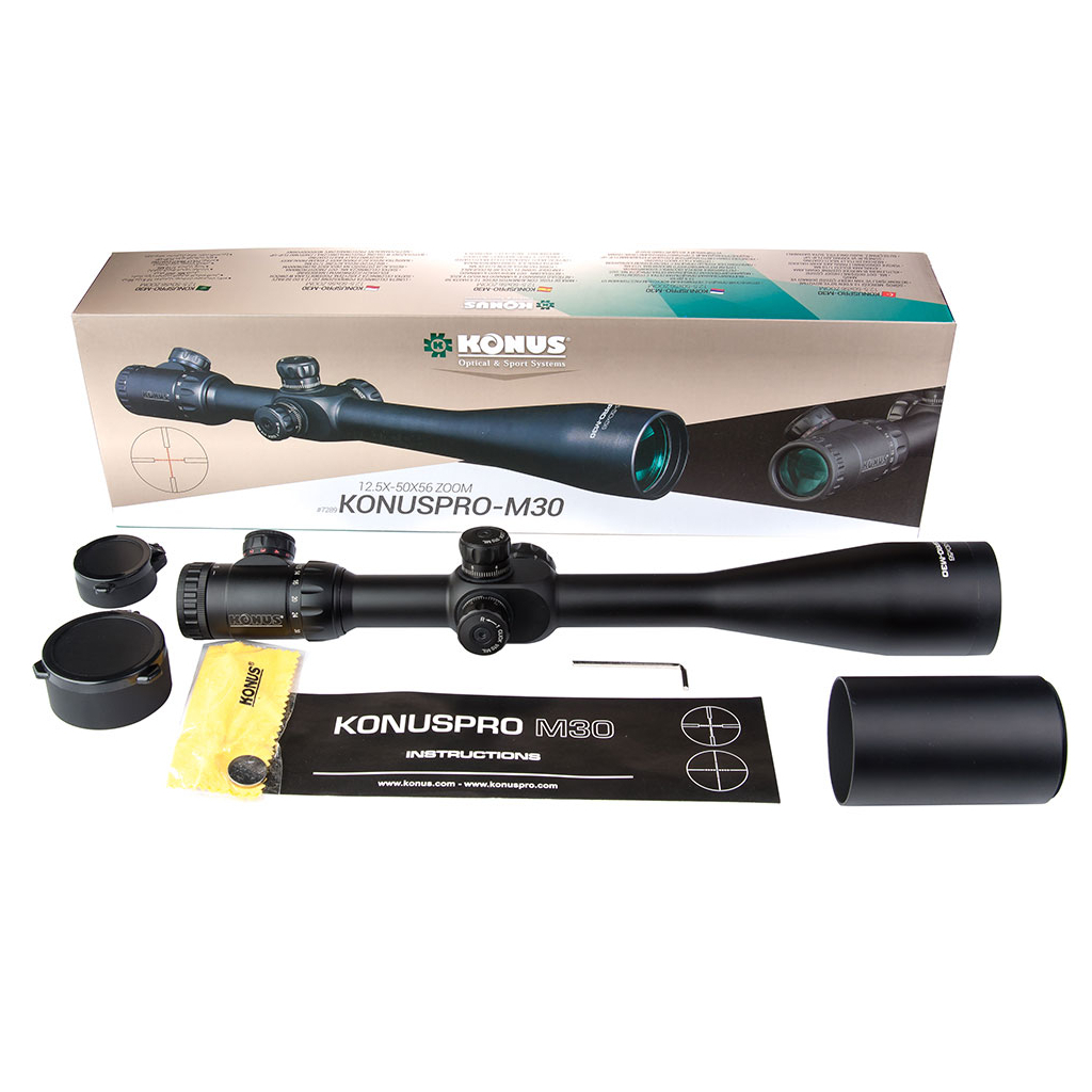 Оптичний приціл Konus KonusPro M-30 12.5-50x56 Modified MIL-DOT IR (7289) - зображення 4